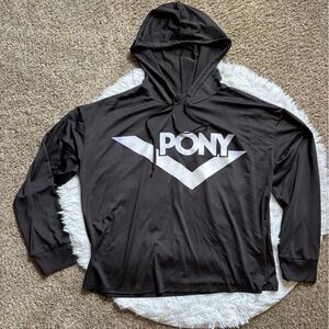 Pony Top Black Womens Size XL